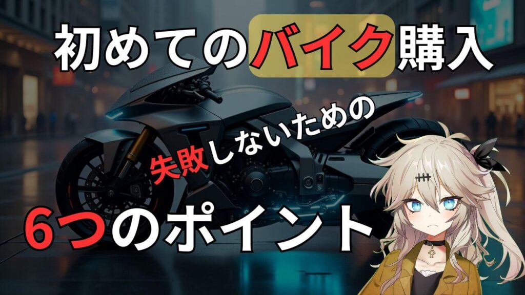 初めてのバイク購入で失敗しないための6つのポイント