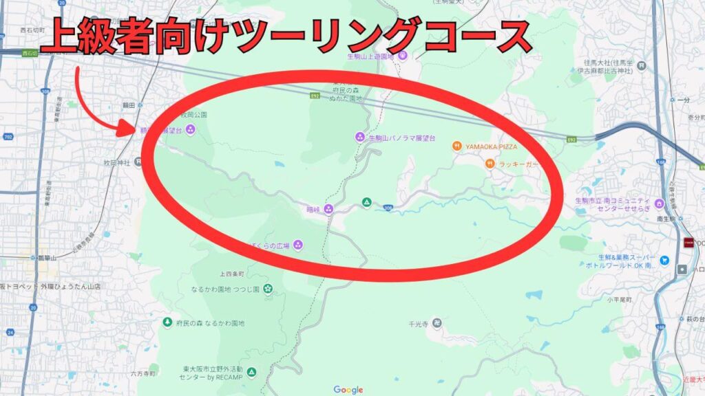 308号線上級者向けツーリングコース