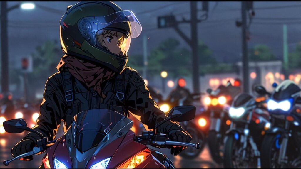 あつまれバイク初心者ツーリング背景