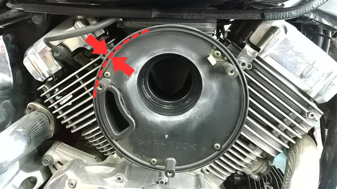 ドラッグスター400エアークリーナー